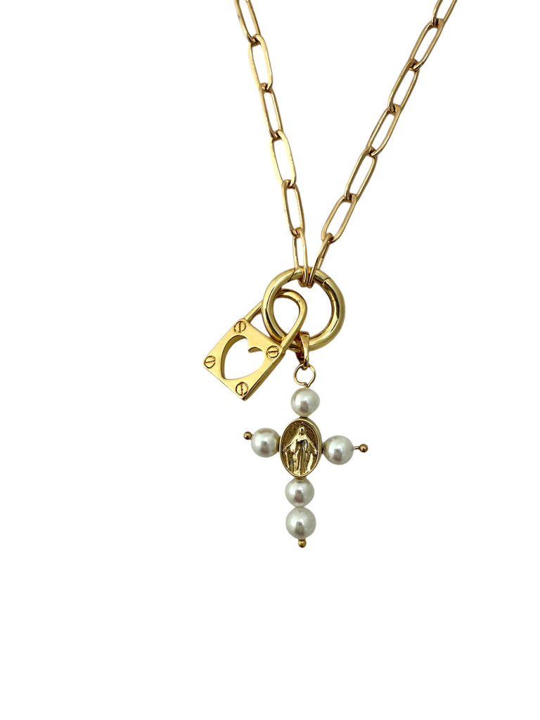 Charm Necklace - cross